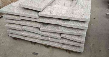 包头芝麻白蘑菇石，自然面