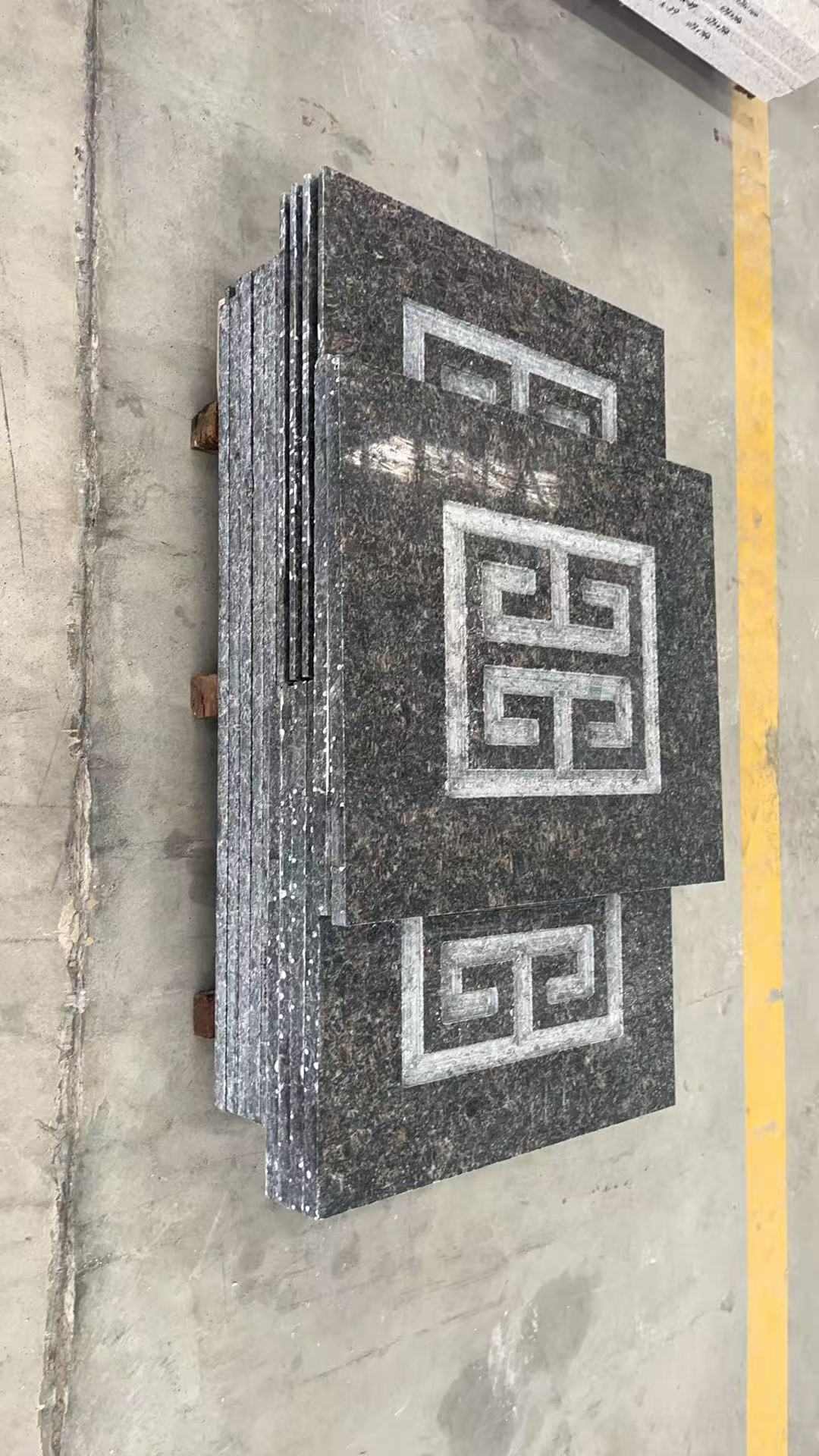 包头英国棕回纹雕刻版